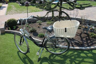 Корзина для велосипеда Marcus Hundefahrradkorb XXL для собак та котів з плетіння з лози та металевим ґратом