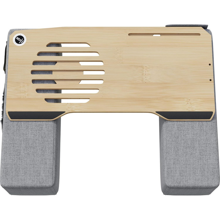 Стіл для ноутбука Couchmaster CYWORX: ергономічний, для дивану, софи та ліжка. Широкий стіл для ноутбука з підключенням периферії. Кольори: сірий, коричневий, чорний