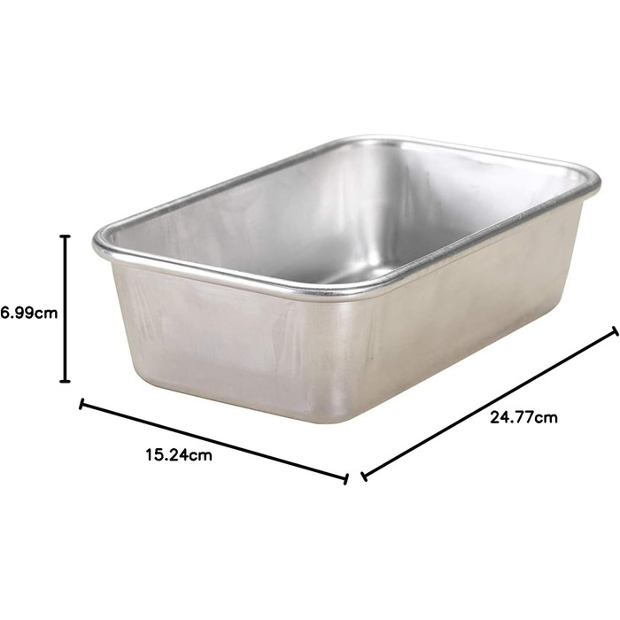 Форма для випікання Nordic Ware з натурального алюмінію, 22,9×13,5×7 см, срібляста