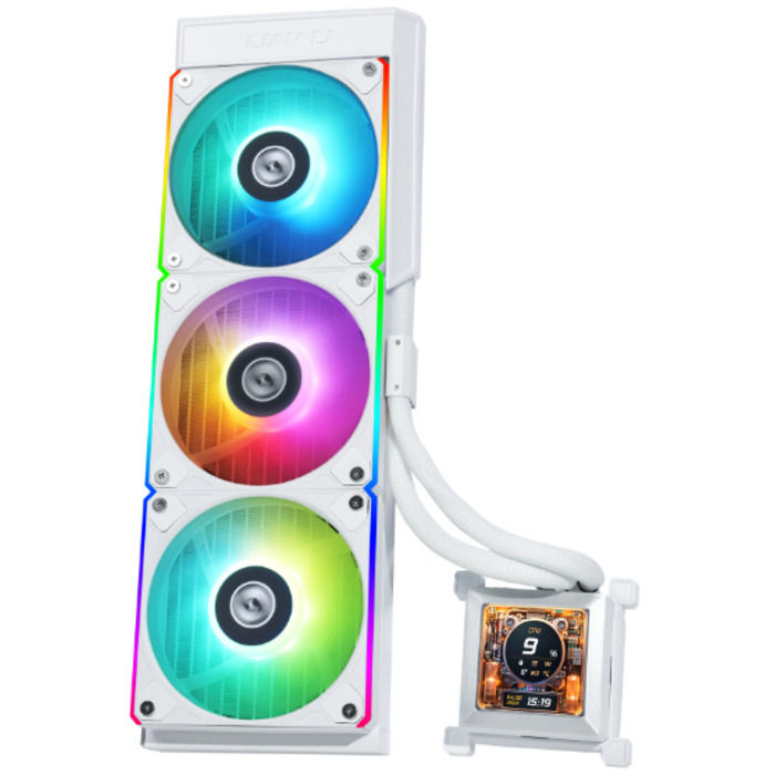 Рідинне охолодження Lian Li Hydroshift LCD Silent 360mm White (360S)