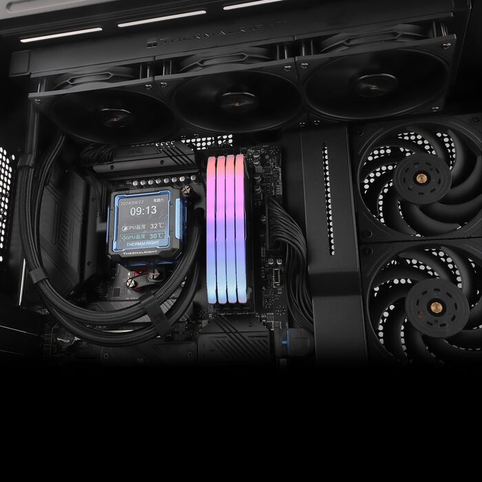 Система рідинного охолодження процесора Thermalright FW PRO 360 ARGB Black, 360мм, IPS LCD-дисплей 2.73