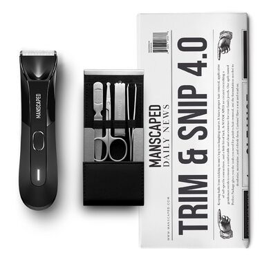 MANSCAPED® Trim & Snip 4.0: Набір для догляду за чоловіками з тримером для тіла та набором для нігтів
