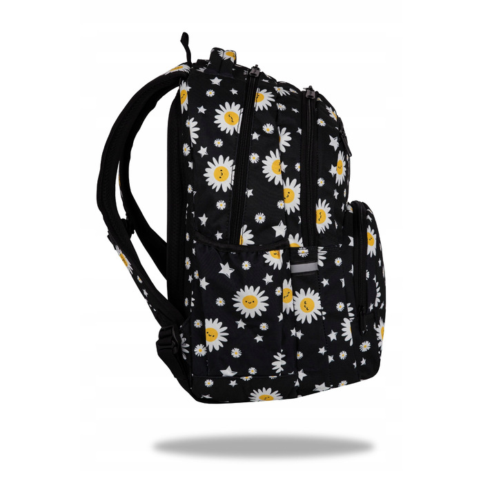 Молодіжний шкільний рюкзак CoolPack Pick Daisy Black, чорний у ромашках