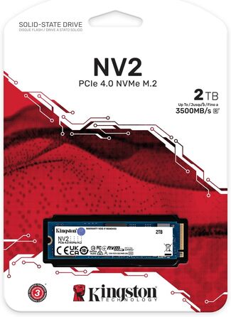 SSD Kingston NV2 2TB M.2 PCIe 4.0 NVMe - SNV2S/1000G
