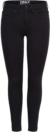 Джинси жіночі Only Kendell Skinny, чорні, висока посадка, укорочені, розмір XXL/32L