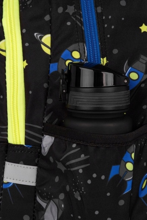 Багатовідсінковий шкільний рюкзак CoolPack, чорний, 21 л