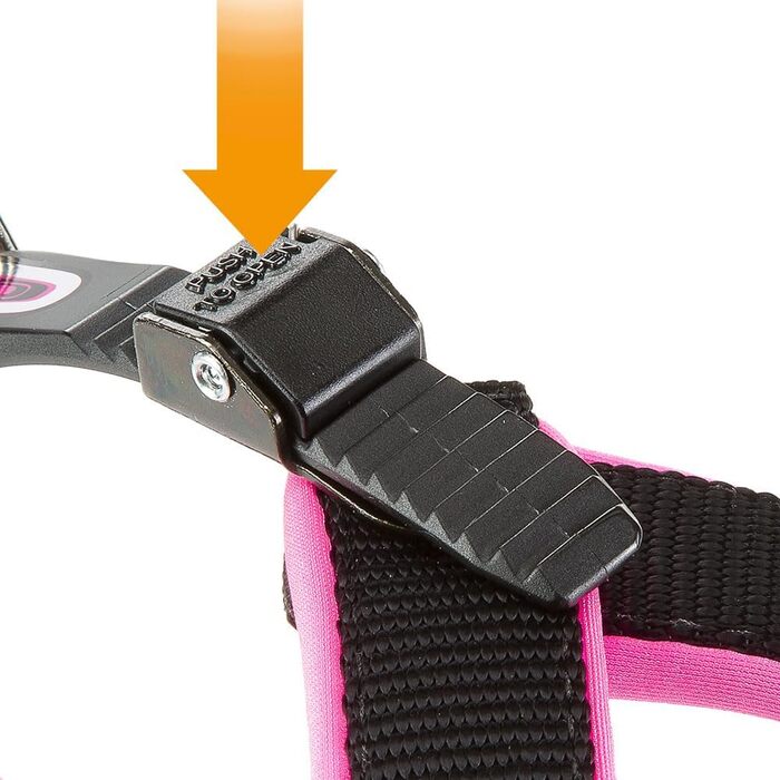 Шлейка для собак Ferplast Agila Fluo 3, неонова, розмір 3 (37-57 см), регульована, м'яка, зелена