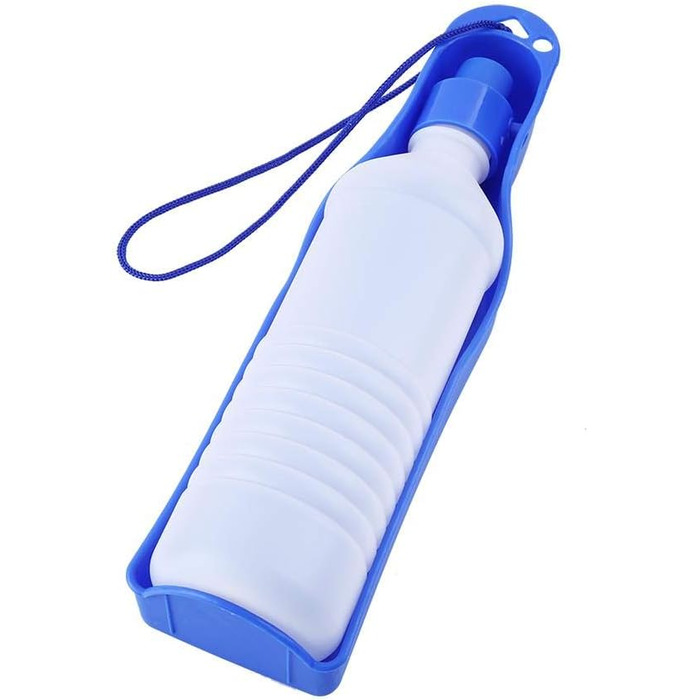 Поїлка для собак у подорожі: складана пляшка для води 250/500 мл. Зручна для собак та котів.