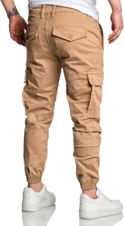 Чоловічі штани карго чинос джинси Herren R7020 бежеві (33W)