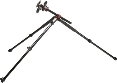 Штатив Manfrotto 055XPRO3 з триноголовою – професійний штатив з алюмінію, 3 секції, для DSLR та аксесуарів