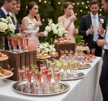 Набір келихів для шампанського Matana 48 шт. 150 мл, пластикові, преміум-якість, багаторазові