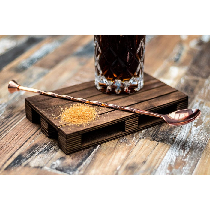 Барний аксесуар Buddy's Bar Barlöffel: барний інструмент з міді, 27 см, з товстим стійким держаком та пестиком