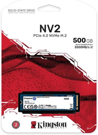 SSD Kingston NV2 1TB M.2 PCIe 4.0 (SNV2S/1000G) - Внутрішній накопичувач