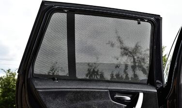Комплект сонцезахисних шторок на задні двері для Volkswagen Golf VII 5-дверний 2013-2020, 2 шт., чорні