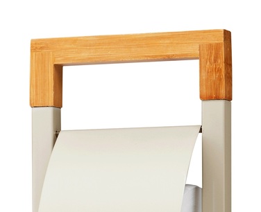 Набір для вбиральні DASTIN: тримач для йоржка та паперу, бежевий матовий