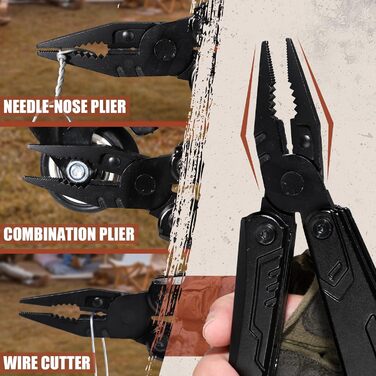 Мультитул Freelander 21-в-1: плоскогубці, ніж, пилка, набір біт для викрутки - для кемпінгу та відпочинку на природі. У комплекті нейлонова сумка. Чудовий подарунок для чоловіків