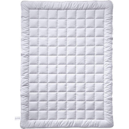 Літня ковдра billerbeck Simone Superlight – шовкова, охолоджуюча, 135x200 см, біла, 100% бавовна