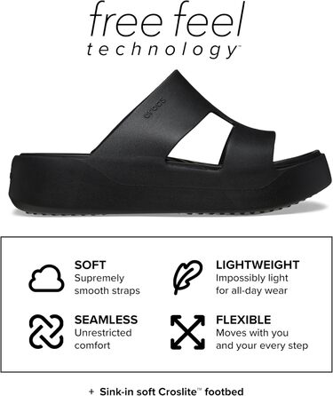 Crocs Getaway Platform H-Strap сандалі жіночі, колір кварц (42 EU)