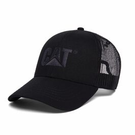 Кепка CAT Unisex Raised Logo Mesh чорна, універсальний розмір