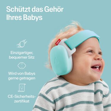 Дитячі захисні навушники Alpine Muffy Baby, шумозаглушення 24 дБ, до 5 років, бежевий колір