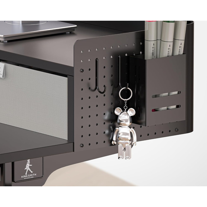 Electric Standing Desk with Drawers - 120x60cm Adjustable Height Desk for Home Office & DIY Pegboard
