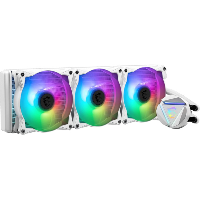MSI MAG CoreLiquid R V2: Система водяного охолодження CPU AIO, 360 мм, RGB, біла