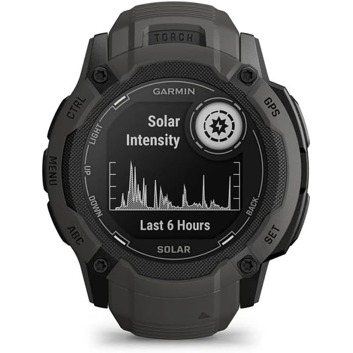 Garmin Instinct 2 – GPS-годинник з нескінченним часом роботи акумулятора (Solar, Шкіряно-сірий, 50 мм)