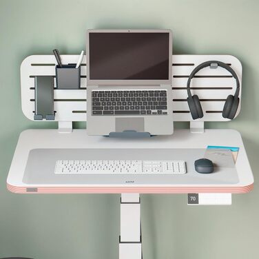 Leitz Великий ігровий килимок для миші, антиковзаюча поверхня, точне відстеження миші, миється, для офісу, дому та геймінгу, сірий, 100 x 40 см, поліестер + гумове покриття