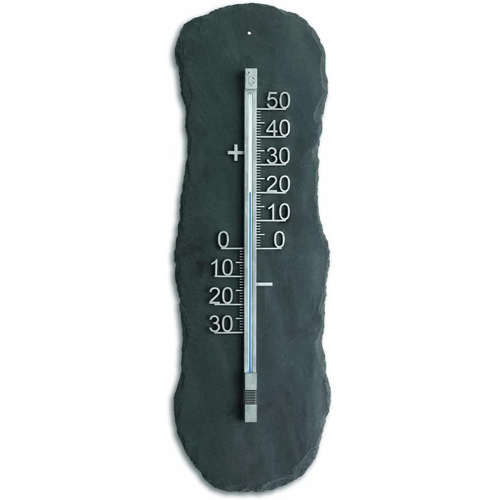 TFA Dostmann Analog Outdoor Thermometer, Slate, 12.5012, Weatherproof, Outdoor Temperature Control
