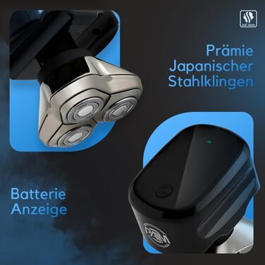 Електричний верстат для гоління Pitbull Palm Shaver для чоловіків з лезами CR-3 Ultra Precision