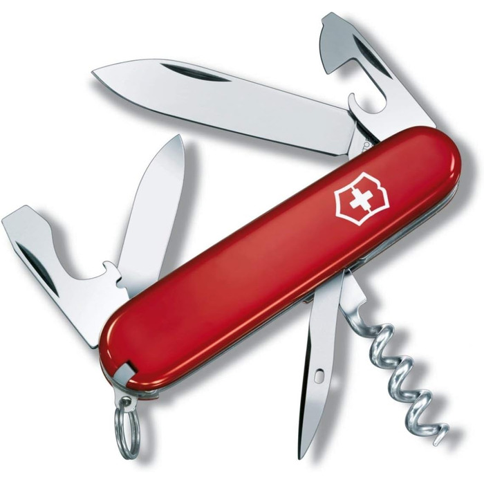 Швейцарський мультитул Victorinox Spartan, мультитул з 12 функціями, червоний