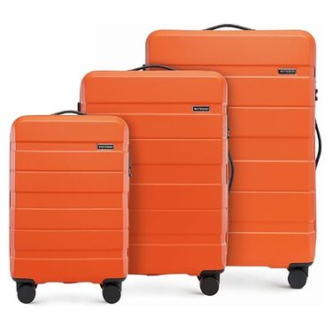 Набір валіз WITTCHEN COMODO Line: 3 шт., ABS, телескопічна ручка, TSA-замок, 4 колеса (Оранжевий)