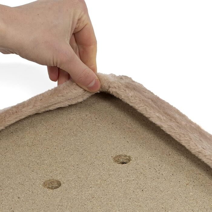 Ліжко для котів на підвіконня Snuggly Place - велике, зручне, миється, 75 x 35 см (Бежевий)