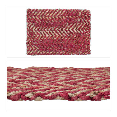 Relaxdays Jute Rug, 60x90 cm