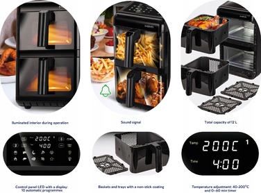 Аерофритюрниця MPM MFR-13, 12 л