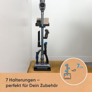 hoogo orga-nicer ST007 | Universal Stand Holder for Cordless Vacuum Cleaners with Suction Tubes from 32-46 mm Ø | Easy Assembly without Drilling | Stand Floor Stand Battery Stick Vacuum Accessories