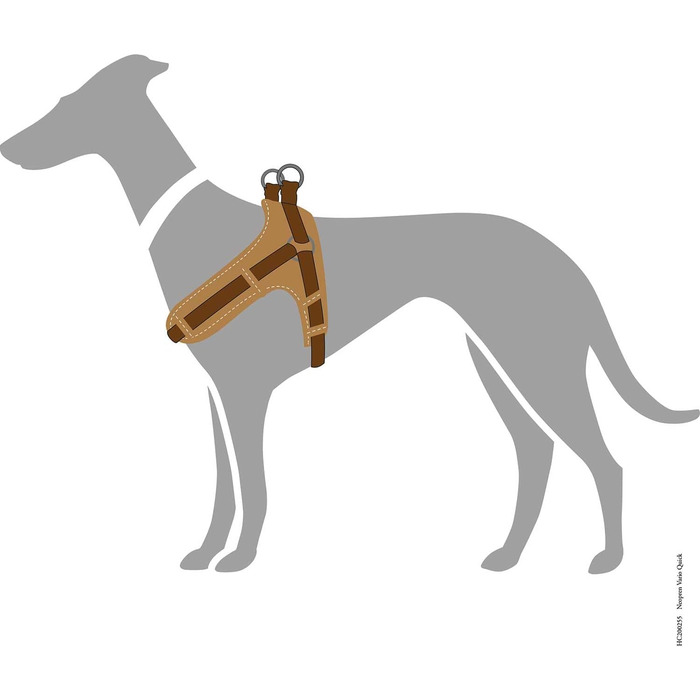 Нашийник для собак HUNTER Neopren Vario Quick, коричневий/карамель, розмір M. Надійний, зручний, з відбиваючим матеріалом 3M Scotchlite.