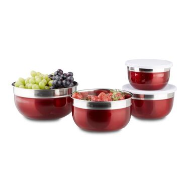 Relaxdays Bowl Set with Lid, 4-Piece