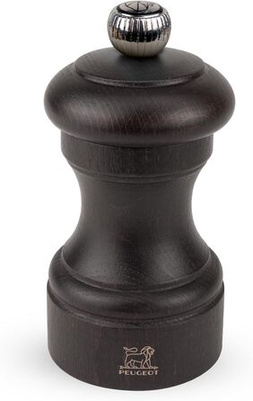 PEUGEOT Bistro Pepper/Salt Mill Set, Classic Grind Setting, Height: 10 cm, Wood, Natural/Black, 2/22594