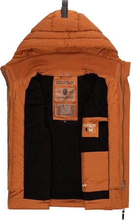 Легка перехідна жилетка ARIKOO Daen з капюшоном, стеганий, XS-3XL (S, Rusty Cinnamon)