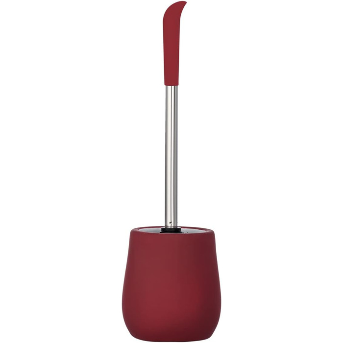 Набір для туалету WENKO Sydney Matt з м'якою обробкою Soft-Touch, кераміка, тримач для щітки, 12.5 x 39.5 x 12.5 см, матовий, червоний