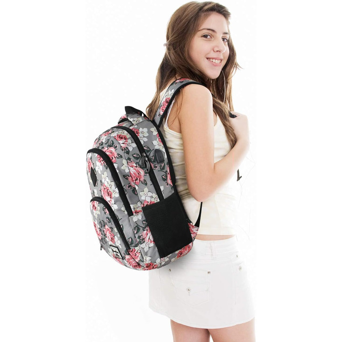 Шкільний рюкзак YAMTION для дівчаток з відділенням для ноутбука 15.6