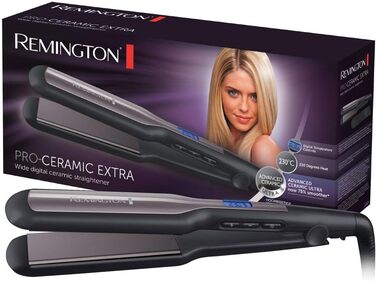 Випрямляч для волосся Remington S5525 Pro-Ceramic з широкими пластинами 45 мм, LCD-дисплей, 150-230°C, для густого волосся