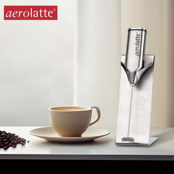 Aerolatte: бездротовий спінювач молока з нержавіючої сталі, з підставкою