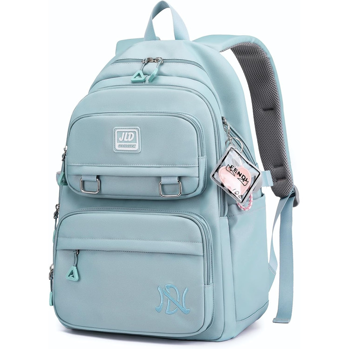 Шкільний рюкзак для дівчаток-підлітків: стильний та водонепроникний, 3-9 клас, для школи та подорожей, блакитний (8529)