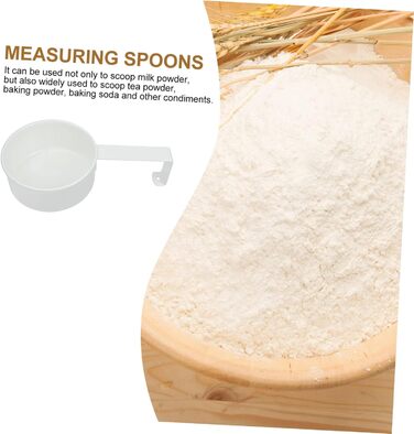 Amosfun 2-Piece Stainless Steel Measuring Spoons, Microwave-Safe, Dishwasher-Safe, Coffee Spoons, Measuring Cups, Newborn Supplies, Measuring Spoons for Household Use, Stainless Steel, 4 Pieces * 2