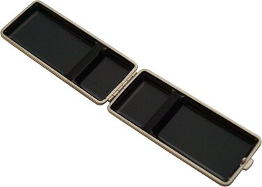 Germanus Cigarette Case, Made in Germany, Black Leather, 85 mm or 100 mm, slim
