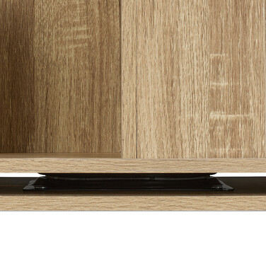 Relaxdays Corner Bookshelf with Wood-Look Finish