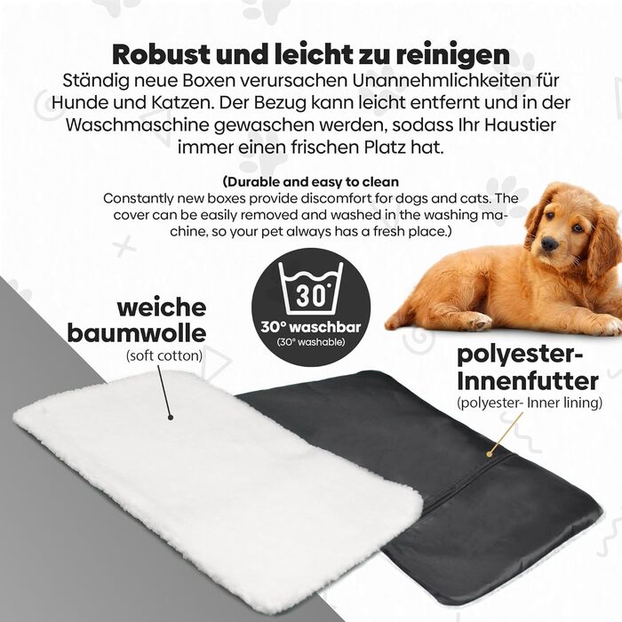 Транспортна переноска для собак та котів DEFACTO, XXL, 91x63x63 см, чорна