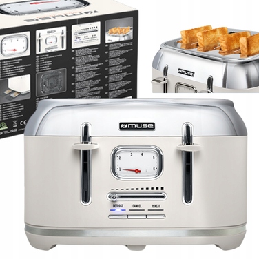 Тостер Muse MS-131SC, бежевий, 1800 Вт